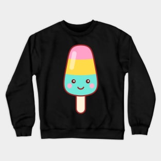 Ice Cream Popsicle Emoji Minimal Crewneck Sweatshirt